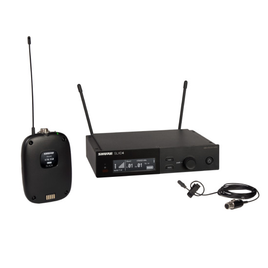 Водоустойчива безжична система с микрофон-брошка Duraplex SHURE SLXD14E/DL4B-G59 
