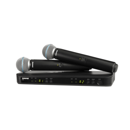 Двоен безжичен микрофон SHURE BLX288E/B58-H8E Двоен безжичен микрофон SHURE BLX288E/B58-H8E