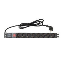 19" Рак Разклонител с 8 Гнезда 1U - Fonestar FRP-8