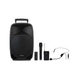Преносима караоке тонколона с Bluetooth Fonestar MALIBU-312 с 2 UHF микрофона вокален и хедсет