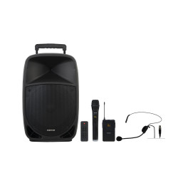Преносима караоке тонколона с Bluetooth Fonestar MALIBU-312 с 2 UHF микрофона вокален и хедсет