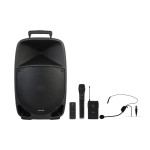 Преносима караоке тонколона Fonestar MALIBU-315 с UHF микрофони вокален и хедсет