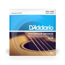 Струни за акустична китара (.012-.053) D'Addario EJ16 Light 