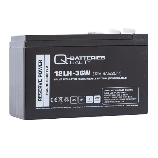 Резервна AGM батерия AS BATT за AS12/15B, 12V 9AH Резервна AGM батерия AS BATT за AS12/15B, 12V 9AH