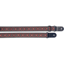 Колан за китара Stagg SWO-FLO RED