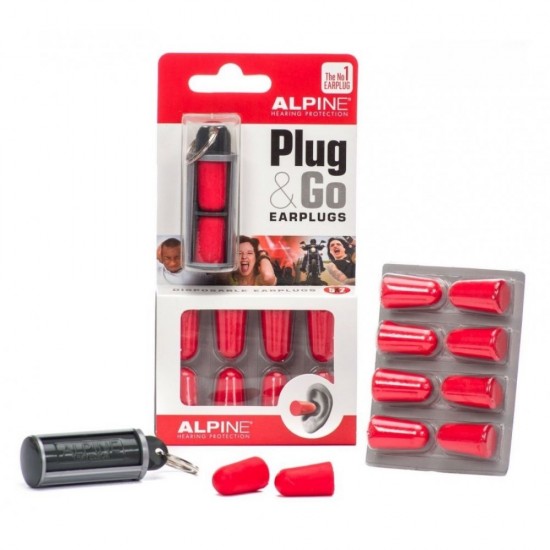 Тапи за уши 5 чифта Alpine Plug & GO Foam Earplugs