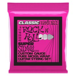 Струни за Електрическа Китара 9-42 Super Slinky Rock n Roll Pure Nickel Ernie Ball 2253
