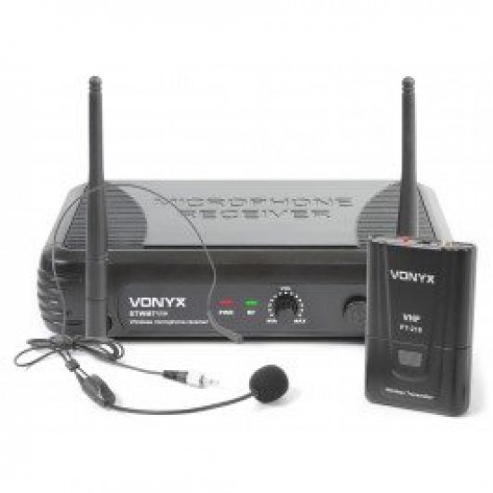 Безжичен микрофон за глава STWM711H - хед сет 1 канален VHF