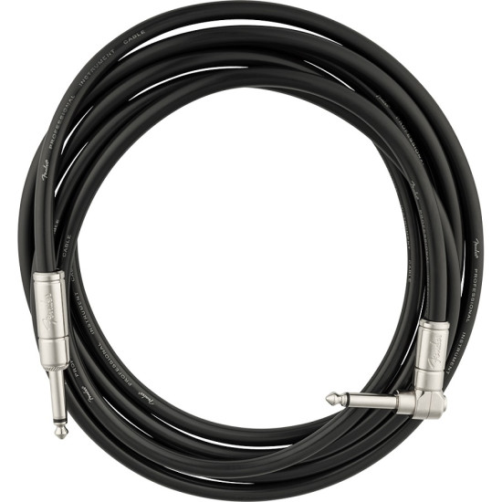 Инструментален кабел ъглов черен Fender Professional Series Kill Switch Black 3 метра Инструментален кабел ъглов черен Fender Professional Series Kill Switch Black 3 метра