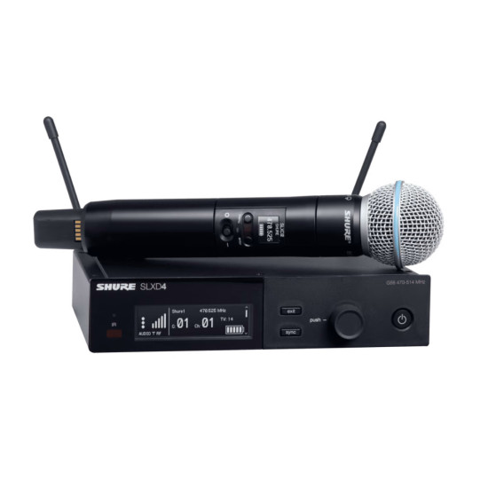 Безжичен вокален микрофон с BETA58 SHURE SLXD24E/B58-J53 B-STOCK! 