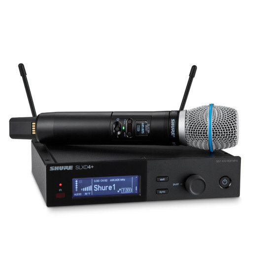 Вокален безжичен микрофон Beta 87A SHURE SLXD24+/B87A-G60 