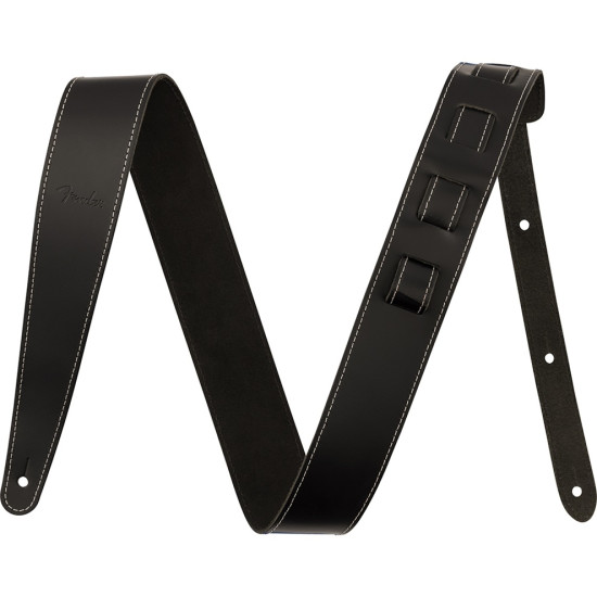 Колан за китара Essentials Leather Straps Black by Fender Колан за китара Essentials Leather Straps Black by Fender