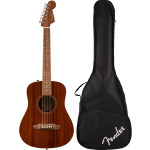 Акустична китара Fender California Standard Redondo™ Mini with Bag Natural Sapele + калъф