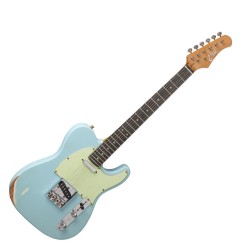 Електрическа китара Eko VT-380 Relic Daphne Blue 6 струни синя