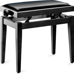 Стол за пиано лак PB05 BKP SBK с черен винилов топ