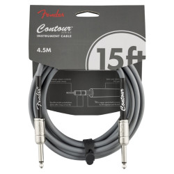 Инструментален кабел жак-жак Fender Contour™ Series silver 4.5 метра