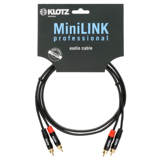 Кабел чинчове-чинчове 0.9м професионален Klotz MiniLink Pro KT-CC090 с позлатени контакти