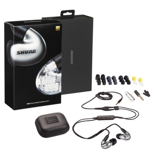 Професионални шумоизолиращи слушалки, сиви/графит SHURE SE846 Gen 2 