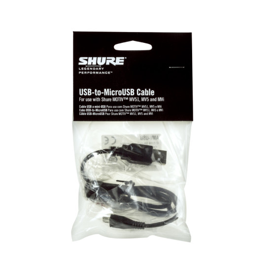 Кабел USB - MicroUSB SHURE AMV-USB 1 метър