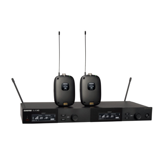 Двойна безжична система с 2 бодипака SHURE SLXD14DE (възможност за комбинация с различни микрофони)