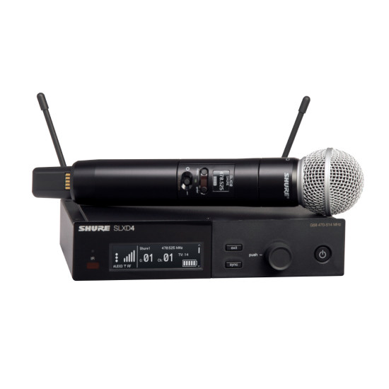 Безжичен вокален микрофон SM58 SHURE SLXD24E/SM58-G60 