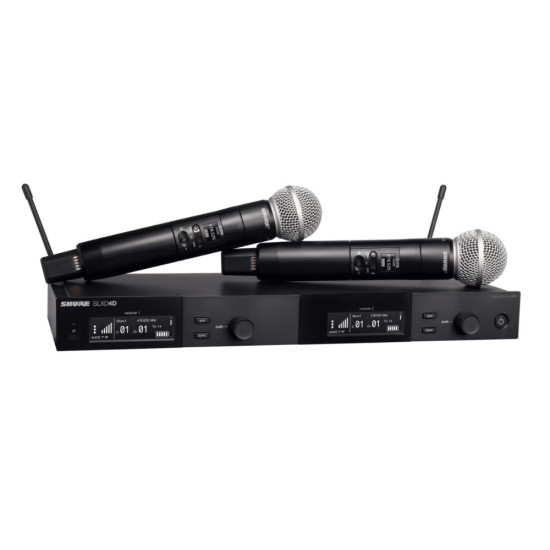 Двоен вокален микрофон безжична система с 2 микрофона SM58 SHURE SLXD24DE/SM58-G60 