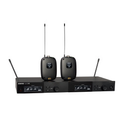 Двойна безжична система с 2 бодипака SHURE SLXD14DE-G59 възмоност за комбинация с различни микрофони
