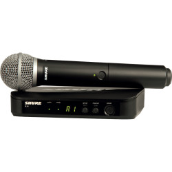Вокален безжичен микрофон SHURE BLX24E/PG58-H8E 