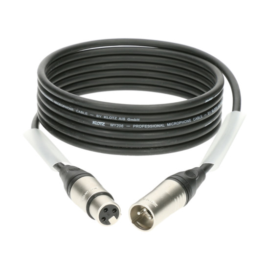 Кабел Klotz м. канон - ж. канон (XLR-XLR) M1 PM1NB-0300 3 метра