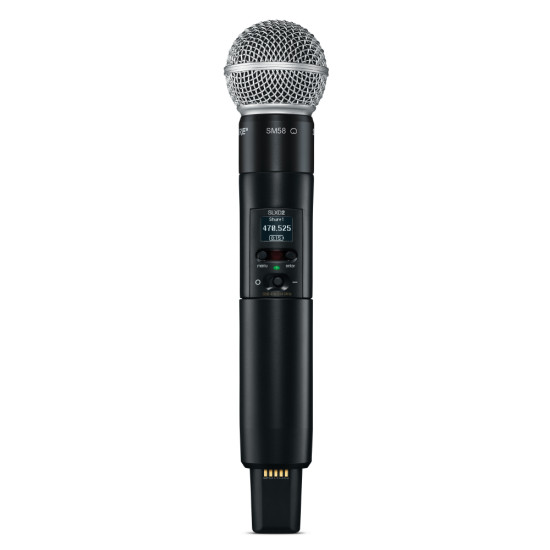 Безжичен вокален микрофон предавател с капсула SM58 за SLXD системи SHURE SLXD2/SM58-H56 