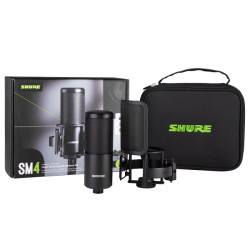 Кондензаторен микрофон за домашно студио SHURE SM4-KIT + аксесоари