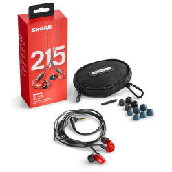 Шумоизолиращи слушалки SHURE SE215SPE-RD червени