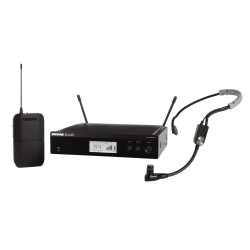 Безжичен микрофон за глава / хедсет / диадема / headset SM35 SHURE BLX14RE/SM35-M17 за вграждане в рак 