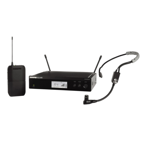 Безжичен микрофон за глава / хедсет / диадема / headset SM35 SHURE BLX14RE/SM35-M17 за вграждане в рак 