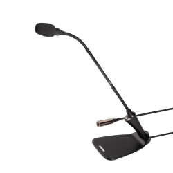 Конферентен микрофон с гъша шия 30.5см SHURE CVG12DS-B/C включена база, предусилвател и LED индикатор