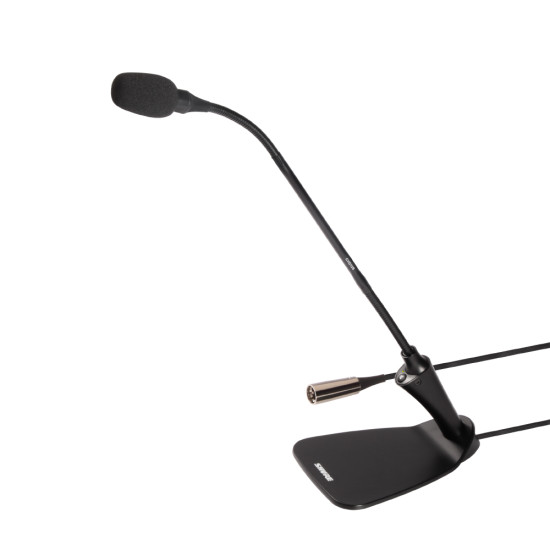 Конферентен микрофон с гъша шия 30.5см SHURE CVG12DS-B/C включена база, предусилвател и LED индикатор