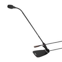Конферентен микрофон с гъша шия 45.7см, включена база, LED индикатор и Mute switch SHURE CVG18DS-B/C 