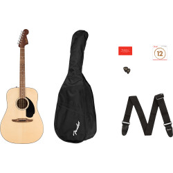 Акустична китара комплект Fender California Standard Redondo™ Pack + калъф, струни, колан, кърпичка и перца 