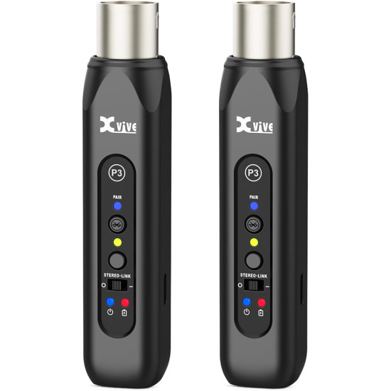 Двоен Bluetooth стерео приемник XLR Xvive P3D Двоен Bluetooth стерео приемник XLR Xvive P3D