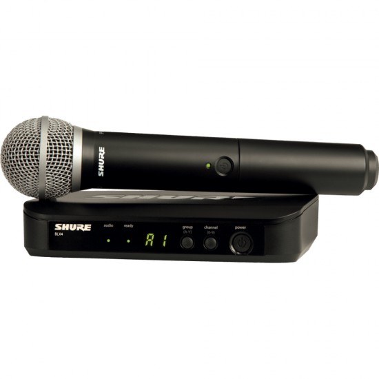 Вокален безжичен микрофон SHURE BLX24E/PG58-K3E 