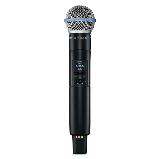 Безжичен микрофон предавател с капсула Beta58 за SLXD системи SHURE SLXD2/B58-G60 