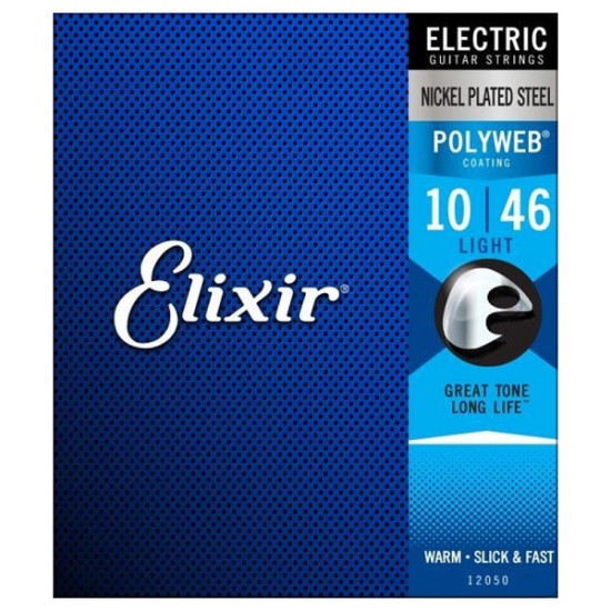 Струни за 6 струнна електрическа китара POLYWEB Steel Light 10-46 ELIXIR 12050