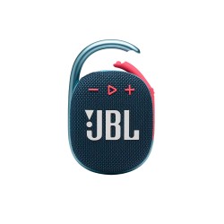 Портативна колонка водоустойчива JBL Clip 4, цвят-син/розов с Bluetooth 