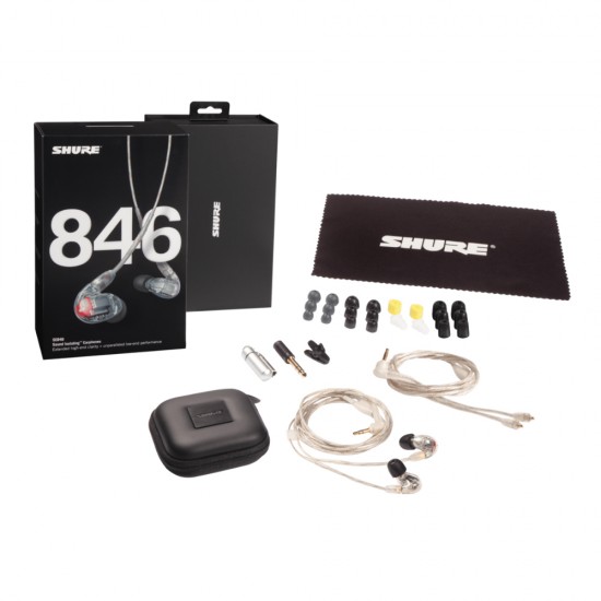 Професионални шумоизолиращи слушалки - прозрачни SHURE SE846 Gen 2