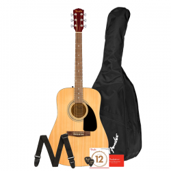 Акустична китара Fender FA-115 Pack V2 - в комплект с калъф, колан, струни и перца by Fender