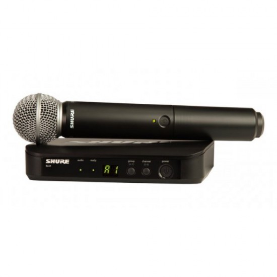 Вокален безжичен микрофон SHURE BLX24E/SM58-H8E 