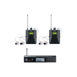 Двойна дигитална мониторинг система със слушалки SHURE PSM300 P3TRA215TWP-K3E 