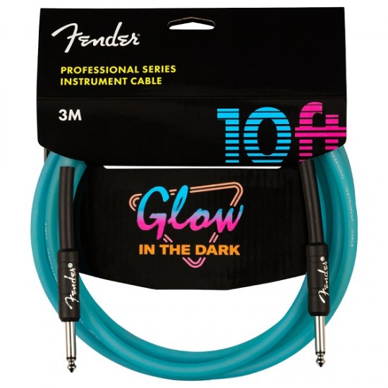 Инструментален кабел GLOW IN DARK CBL BLUE 3 метра