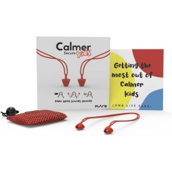 Тапи за уши звукоредуциращи Flare Calmer Kids Secure, силиконови/червени