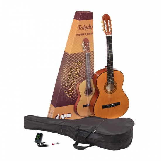 Комплект класическа китара 4/4 PRIMERA-GP-44NT + калъф, тунер и перца